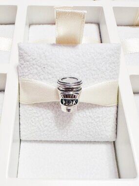 925 Sterling Silver To Go Coffee Cup Friends TV Series Charm Bead Fits Pandora